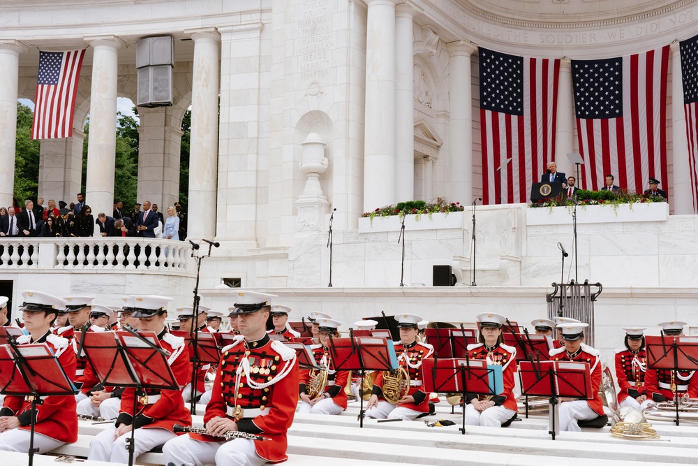 &quot;The President's Own&quot; U.S. Marine Band plays at the 157th National Memorial Day Observance