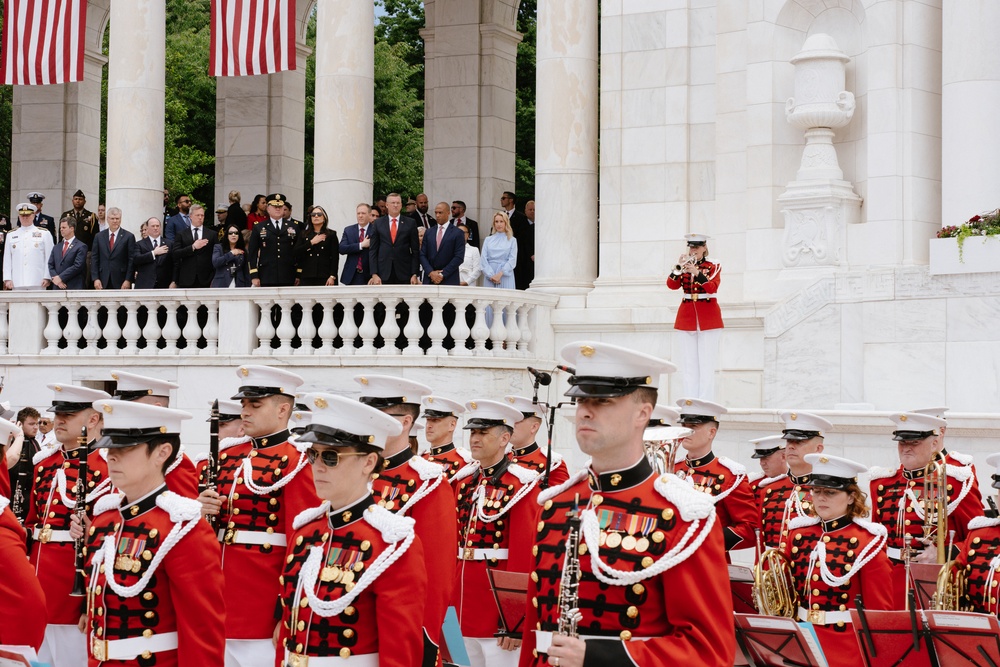 &quot;The President's Own&quot; U.S. Marine Band plays at the 157th National Memorial Day Observance