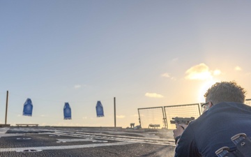 Small Arms Qualification Course aboard USS Ralph Johnson
