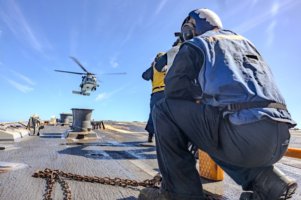 Flight Operations with HSM 49 and USS Ralph Johnson