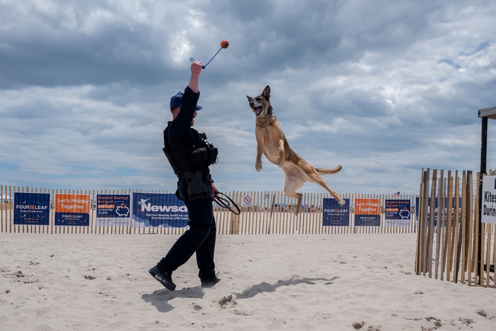 Station Jones Beach, K9,  Supports Security Zone Operations During FourLeaf Air Show 2025