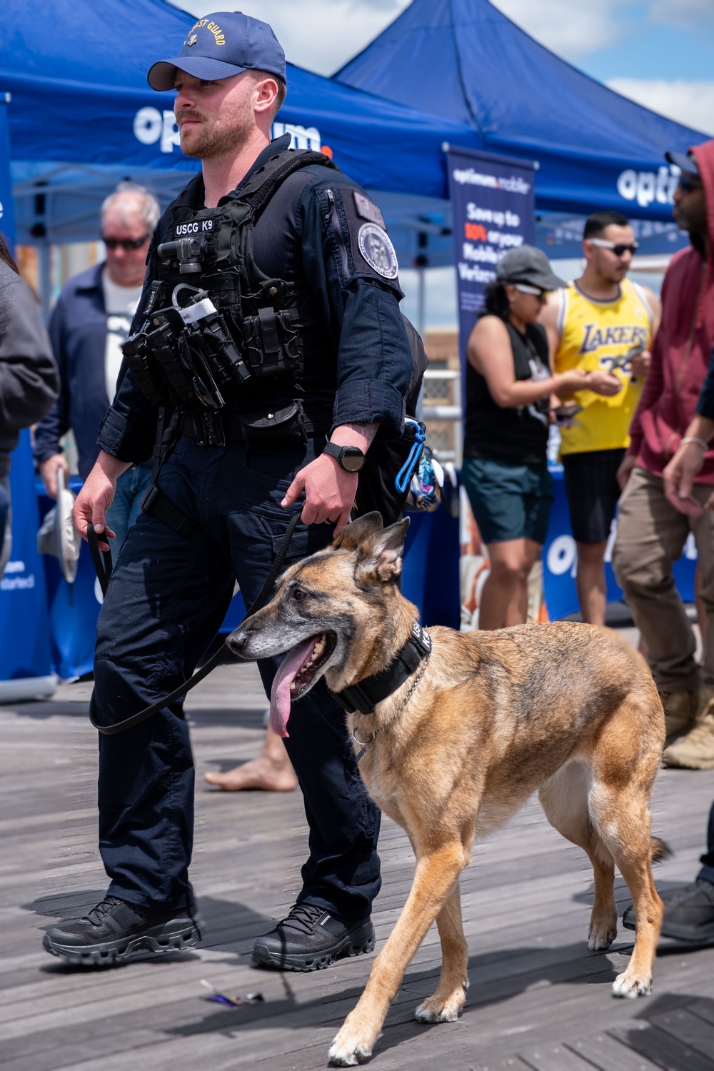 Station Jones Beach, K9,  Supports Security Zone Operations During FourLeaf Air Show 2025