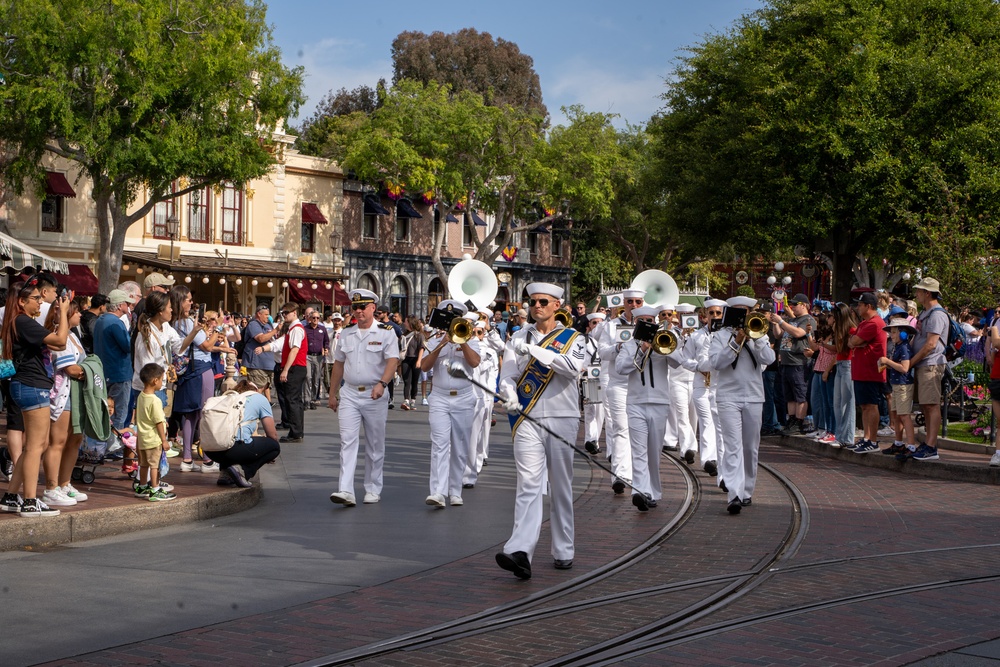 Navy Band Southwest at Disneyland’s Memorial Day Flag Retreat Ceremony and Parade