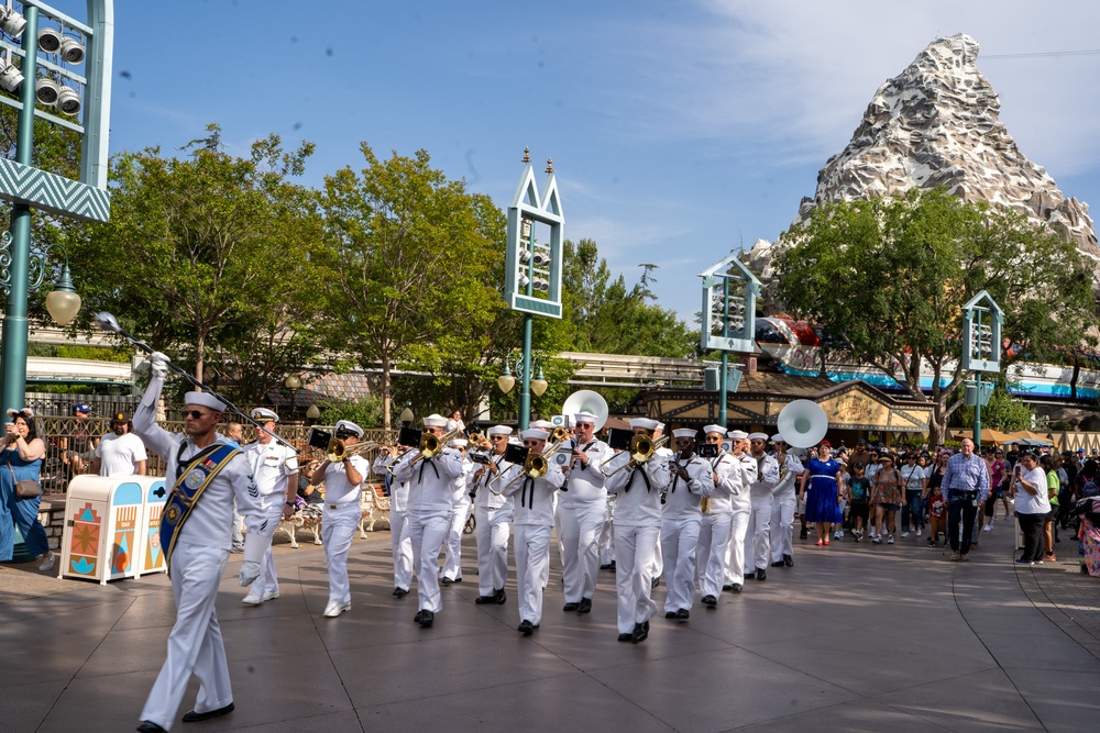 Navy Band Southwest at Disneyland’s Memorial Day Flag Retreat Ceremony and Parade