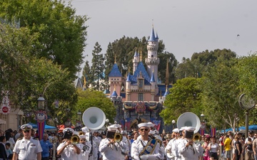 Navy Band Southwest at Disneyland’s Memorial Day Flag Retreat Ceremony and Parade