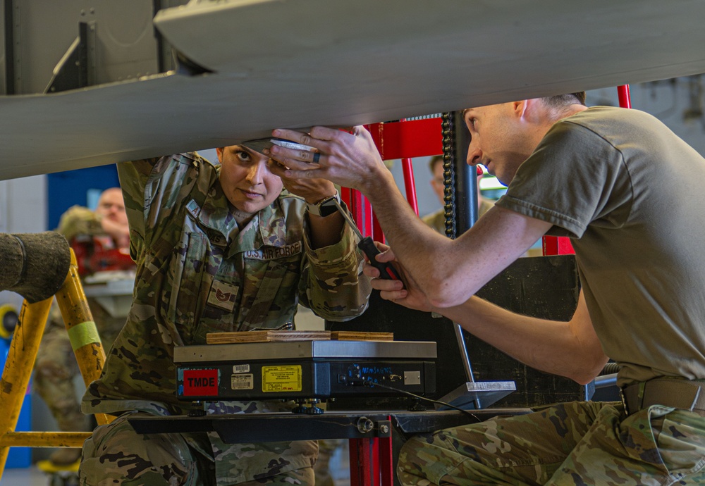 23rd MXS Maintainers complete units first off-aircraft aileron balance