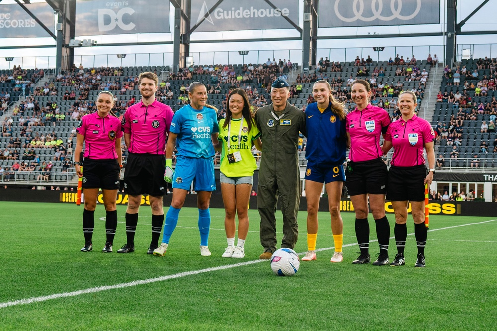 Andrews teams up with Washington Spirit for Salute to Service Night