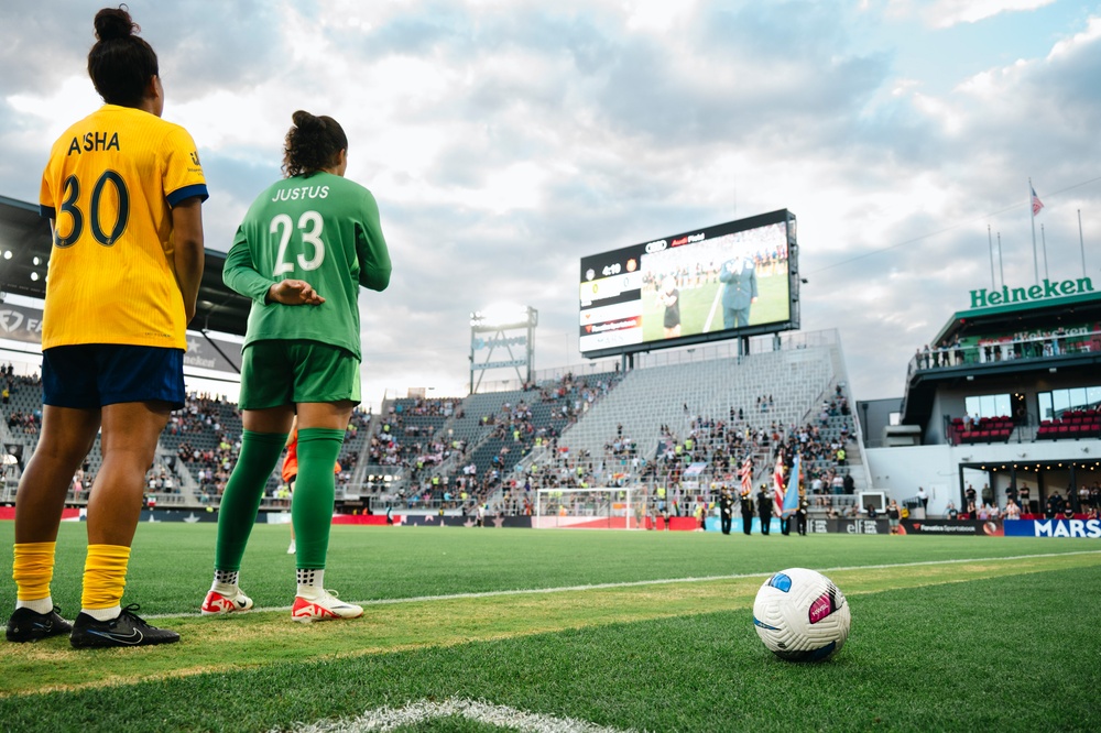 Andrews teams up with Washington Spirit for Salute to Service Night