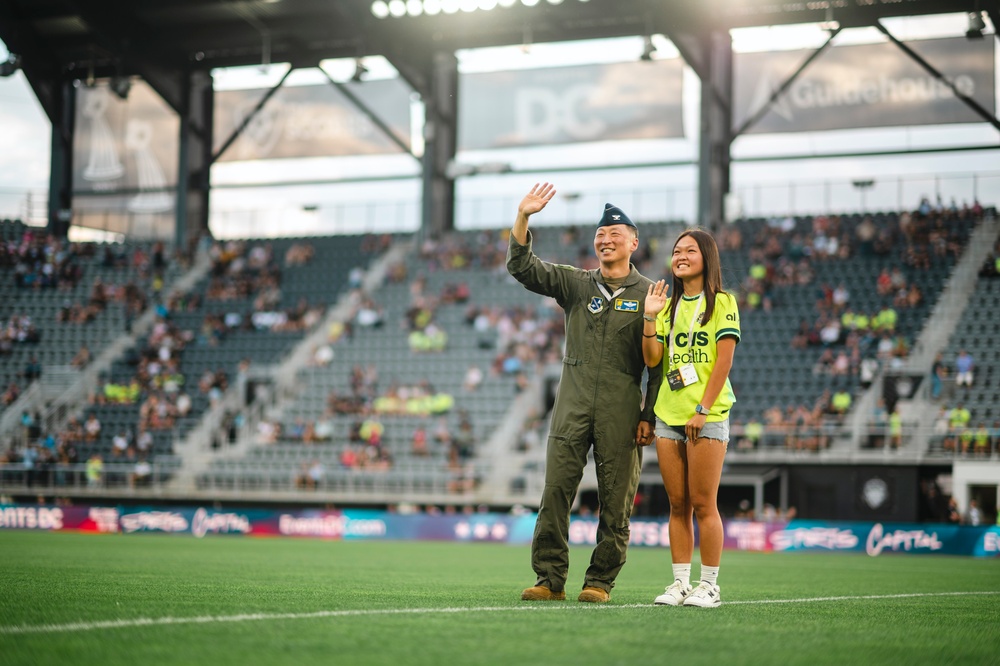 Andrews teams up with Washington Spirit for Salute to Service Night