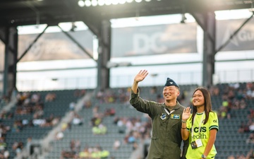 Andrews teams up with Washington Spirit for Salute to Service Night