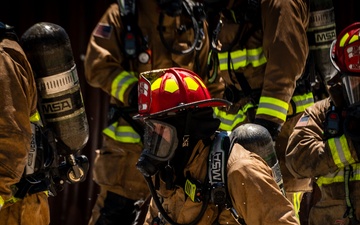 Charleston firefighters demonstrate live fire capabilities