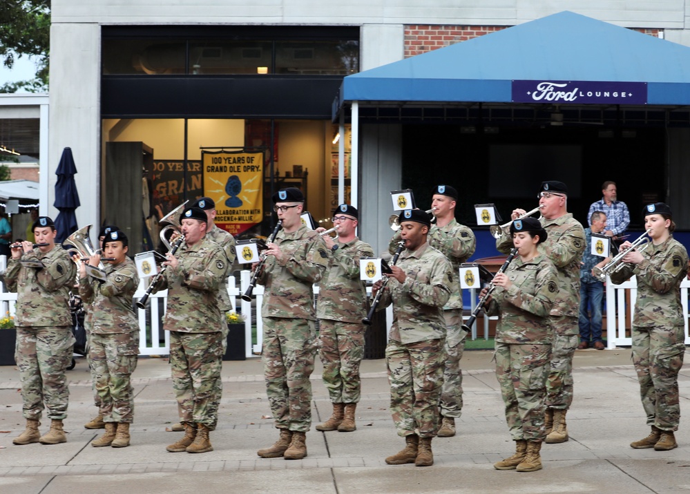 Army Reserve Band performs at the Grand Ole Opry