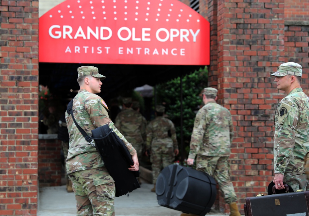 Army Reserve Band performs at the Grand Ole Opry