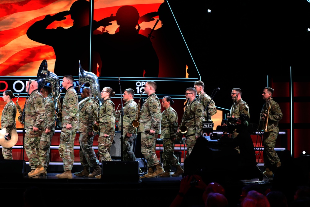 Army Reserve Band performs at the Grand Ole Opry