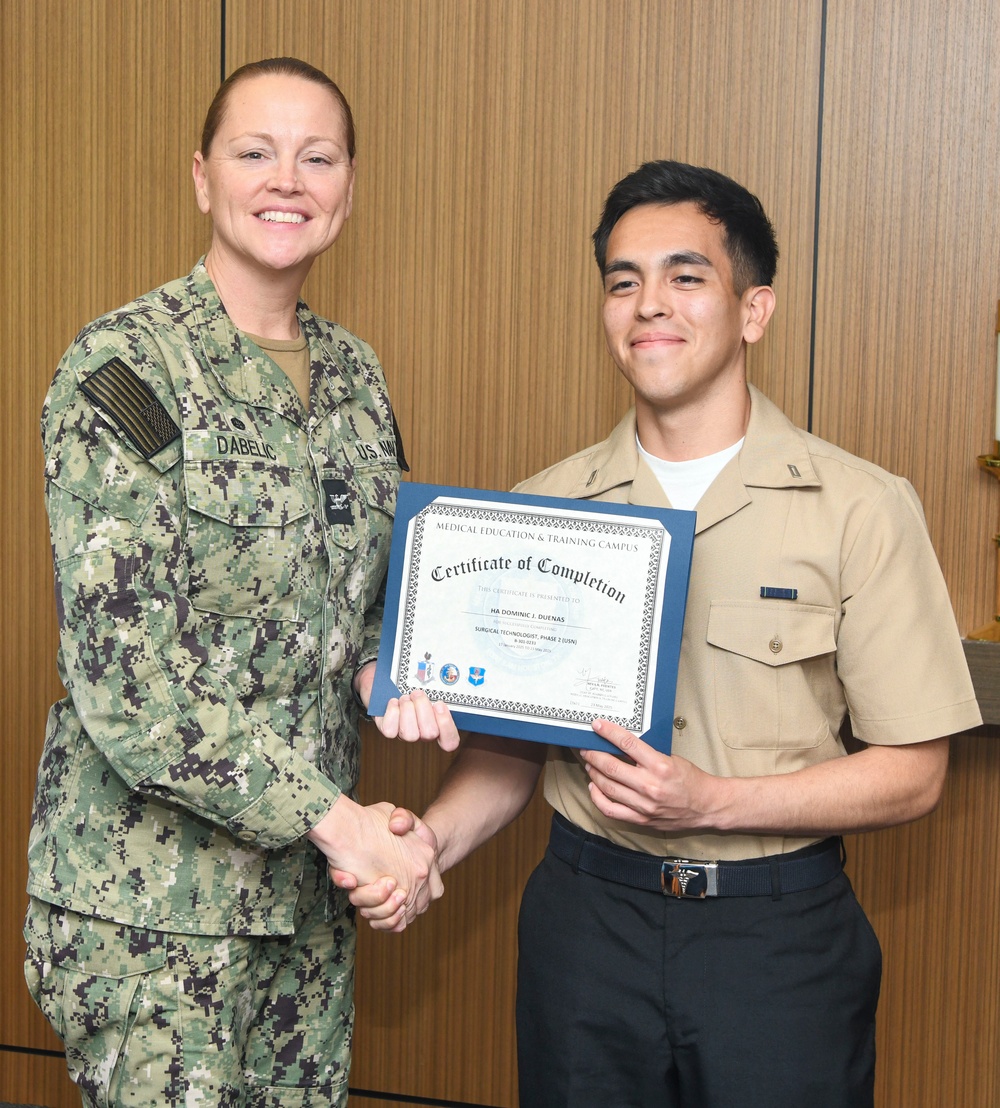 Navy Medicine Readiness and Training Command Camp Lejeune holds graduation ceremony for Surgical Technician program students
