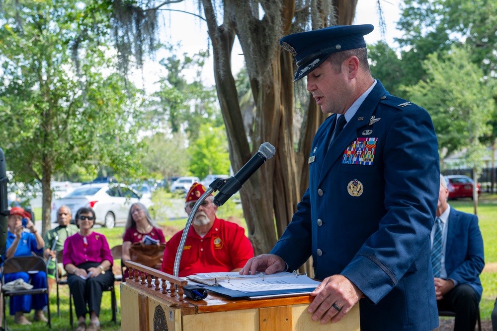 23d Wing Commander give Memorial Day Speech