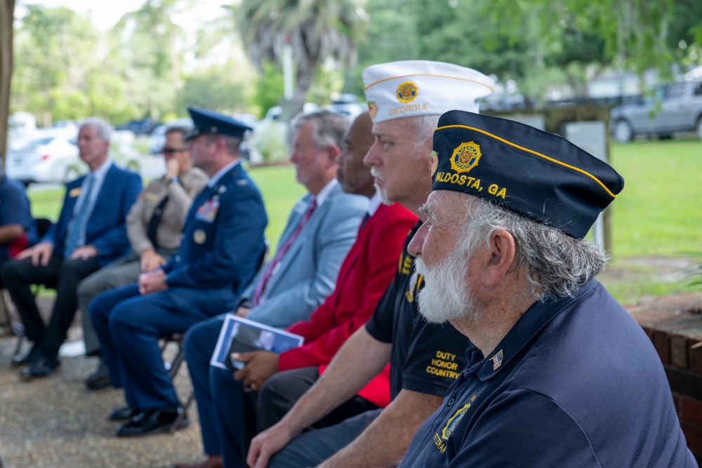 23d Wing Commander give Memorial Day Speech