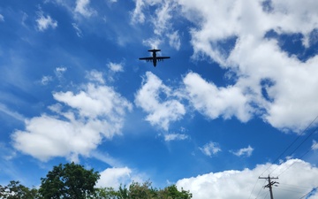 Sound of freedom - 910th C-130 flyover above 13 Northern Ohio Memorial Day events