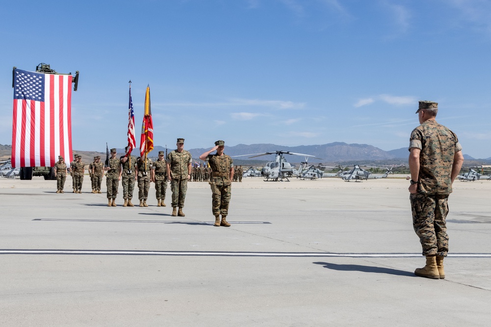 HMLA-367 Change of Command