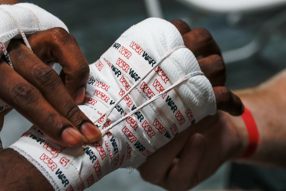 The Marine Corps Boxing Team Participates in Rising Star Amateur Boxing Event