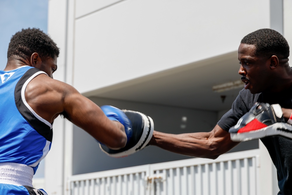 The Marine Corps Boxing Team Participates in Rising Star Amateur Boxing Event
