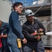 USS Ronald Reagan (CVN 76) Sailors conduct firefighting training