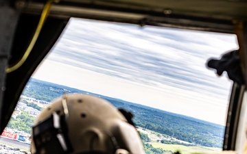 The 82nd Combat Aviation Brigade conducted a flyover and skills demonstration at the 2025 Coca-Cola 600 race
