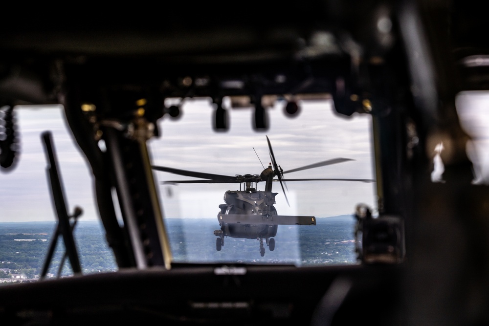 The 82nd Combat Aviation Brigade conducted a flyover and skills demonstration at the 2025 Coca-Cola 600 race