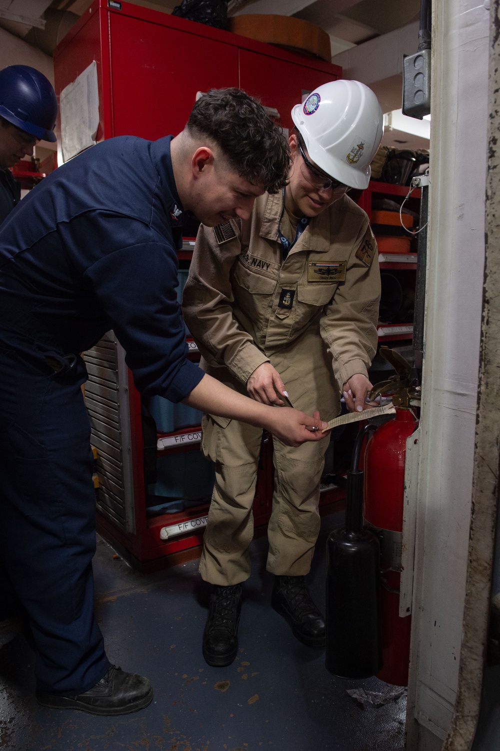 USS Ronald Reagan (CVN 76) Sailors conduct routine operations and ship maintenance
