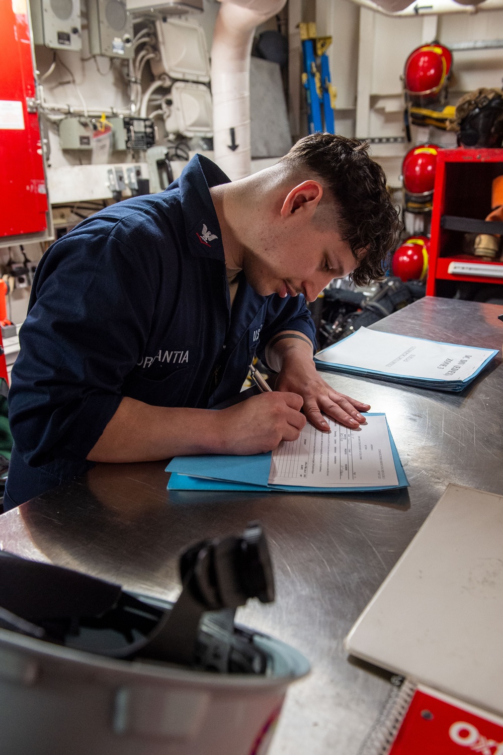 USS Ronald Reagan (CVN 76) Sailors conduct routine operations and ship maintenance