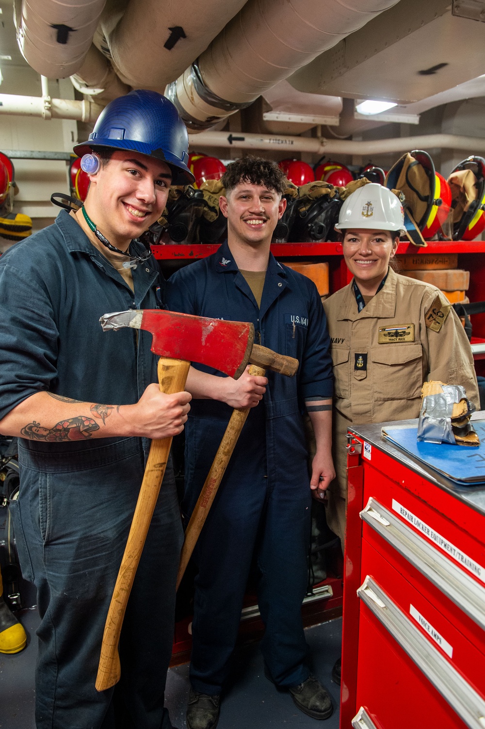 USS Ronald Reagan (CVN 76) Sailors conduct routine operations and ship maintenance