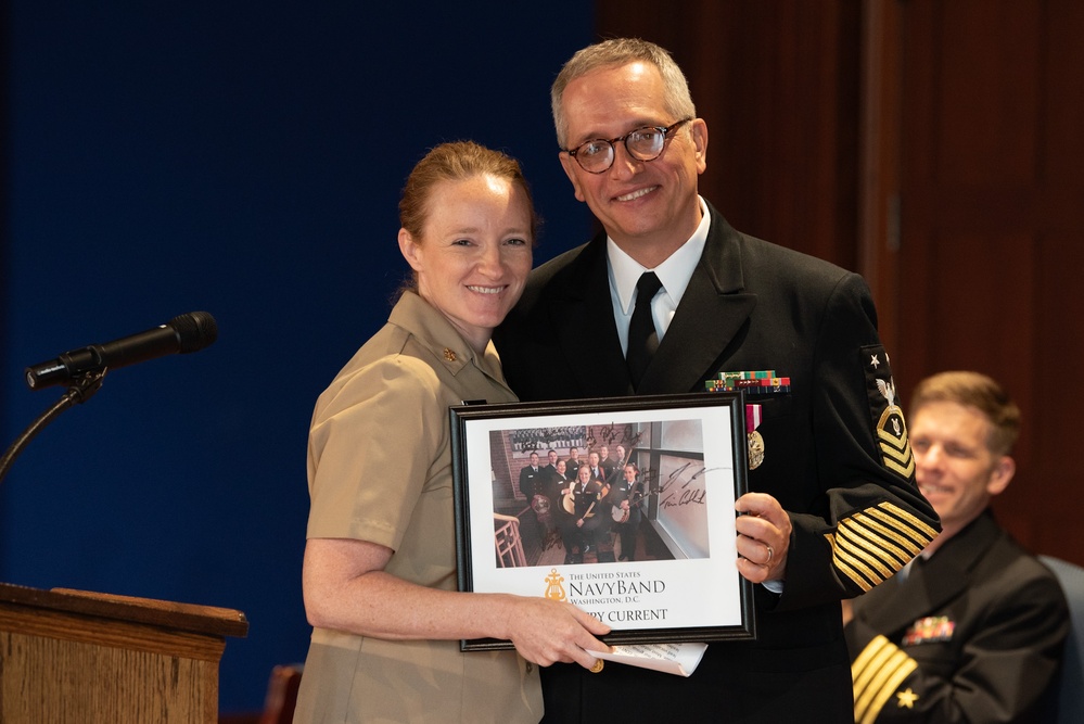 U.S. Navy Band hosts retirement ceremony for Command Masterchief James Armstrong