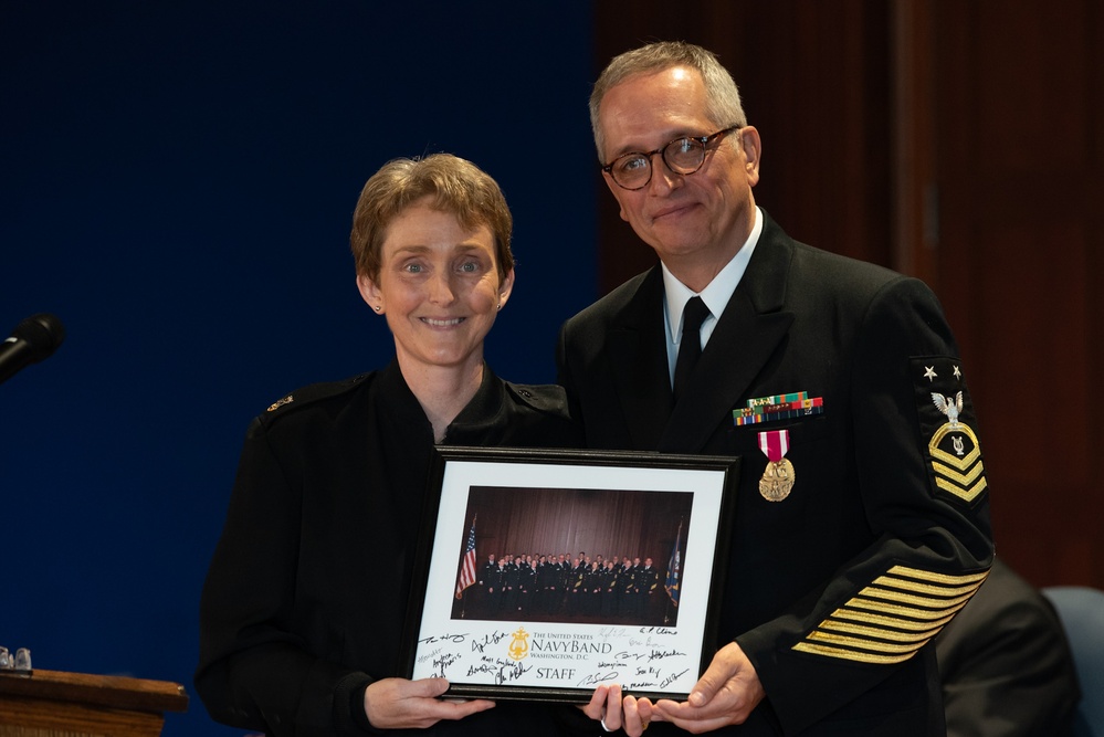 U.S. Navy Band hosts retirement ceremony for Command Masterchief James Armstrong