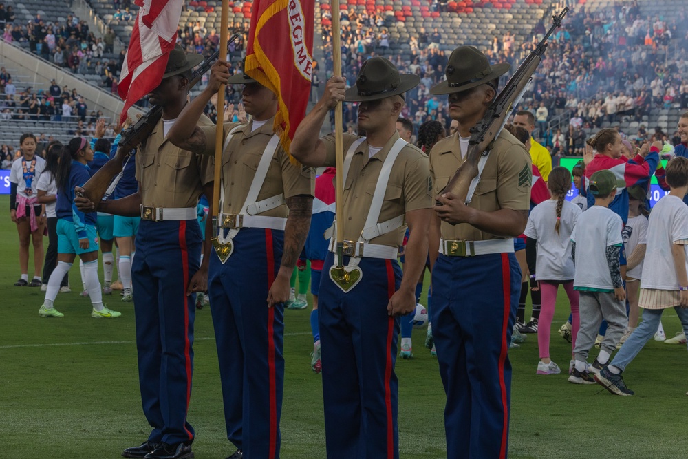 Marine Band San Diego at the San Diego Wave