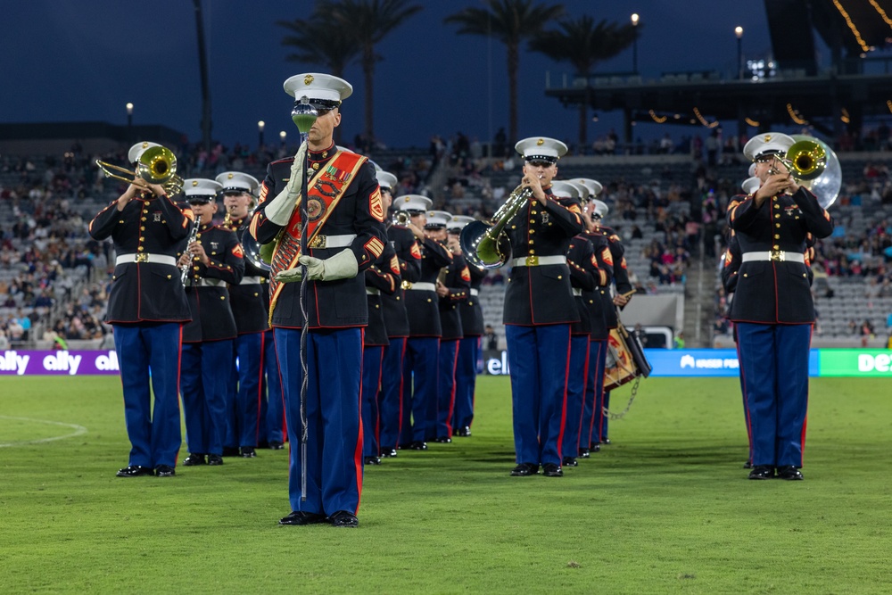 Marine Band San Diego at the San Diego Wave