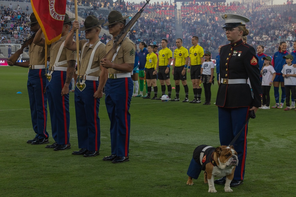 Marine Band San Diego at the San Diego Wave