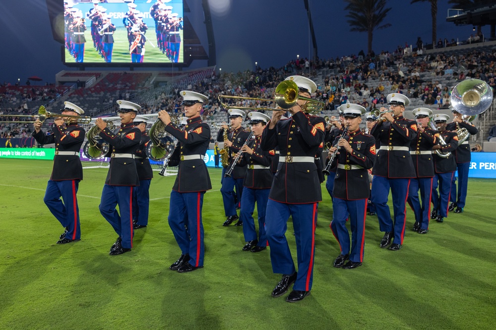 Marine Band San Diego at the San Diego Wave