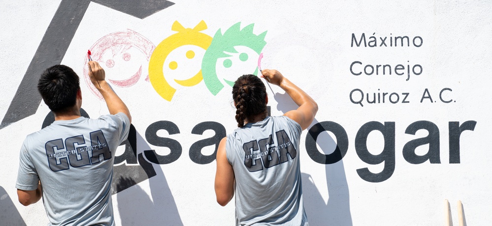 U.S. Coast Guard volunteers at orphanage in Puerto Vallarta, Mexico