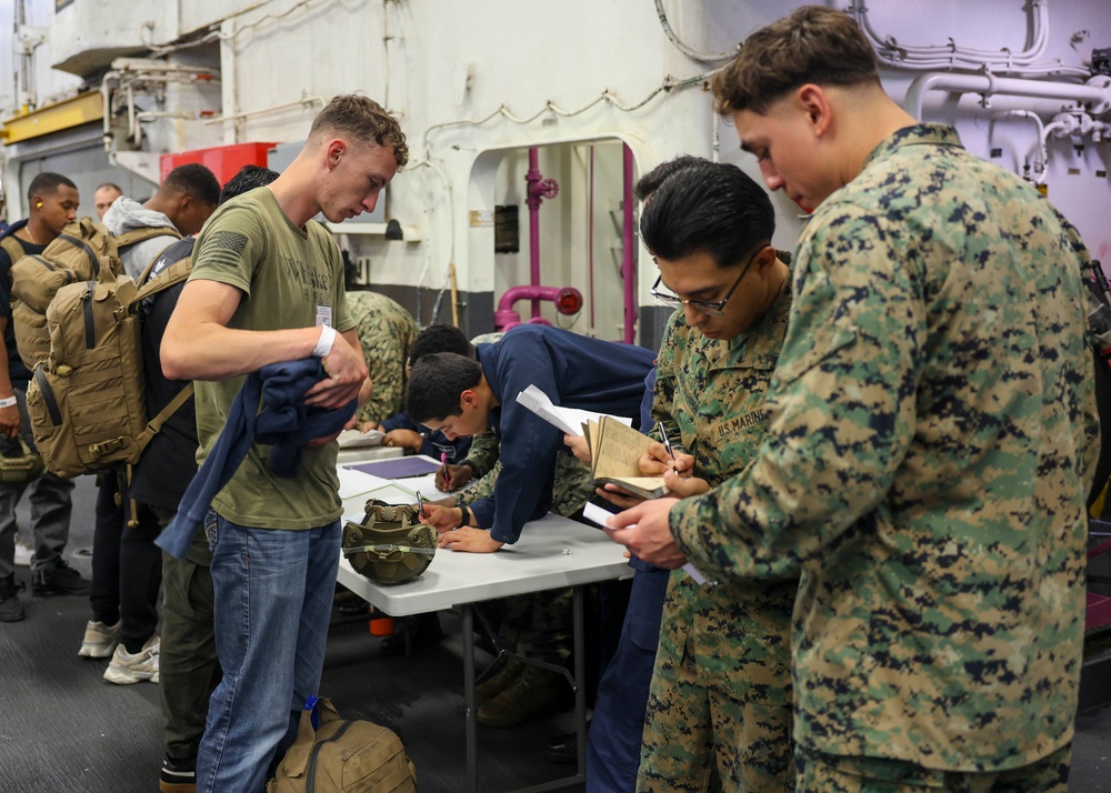 IWO ARG - 22nd MEU Exercises Ability to Conduct Non-combatant Evacuation Operations during ARGMEUEX
