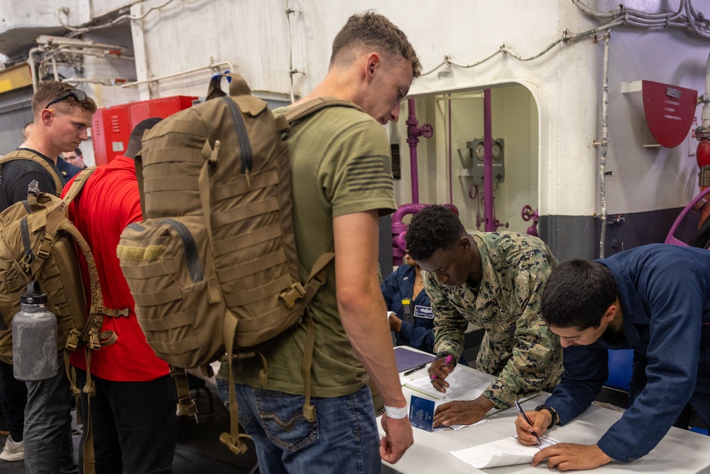 IWO ARG - 22nd MEU Exercises Ability to Conduct Non-combatant Evacuation Operations during ARGMEUEX