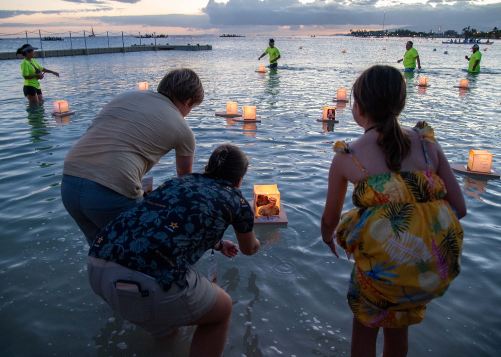 27th Annual Shinnyo Lantern Floating Ceremony Unites Community in Remembrance at Ala Moana Beach