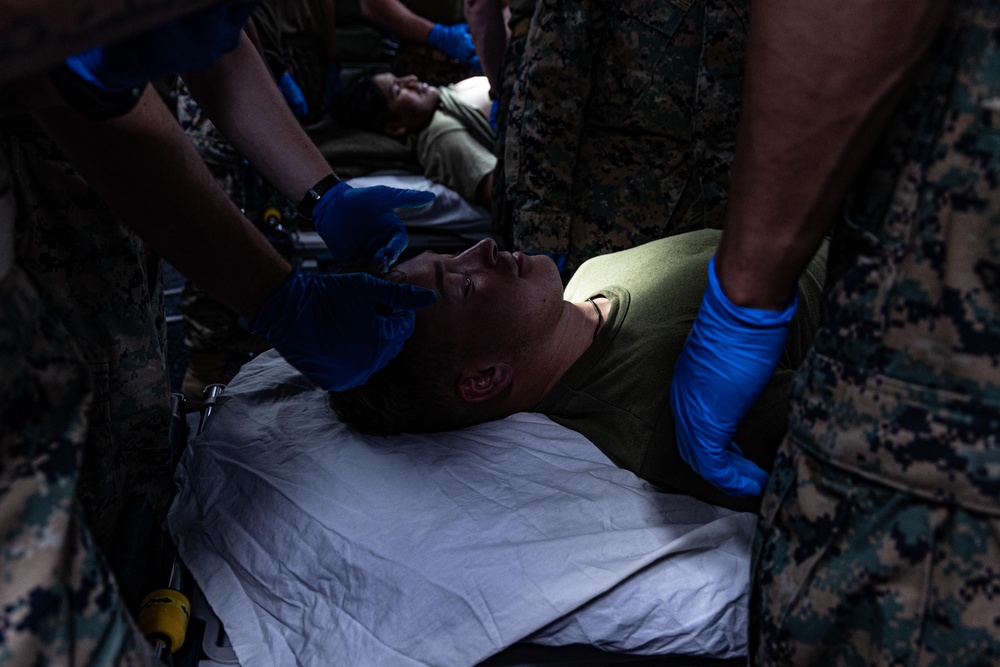 22nd MEU | Simulated Casualty Reception aboard USS Iwo Jima