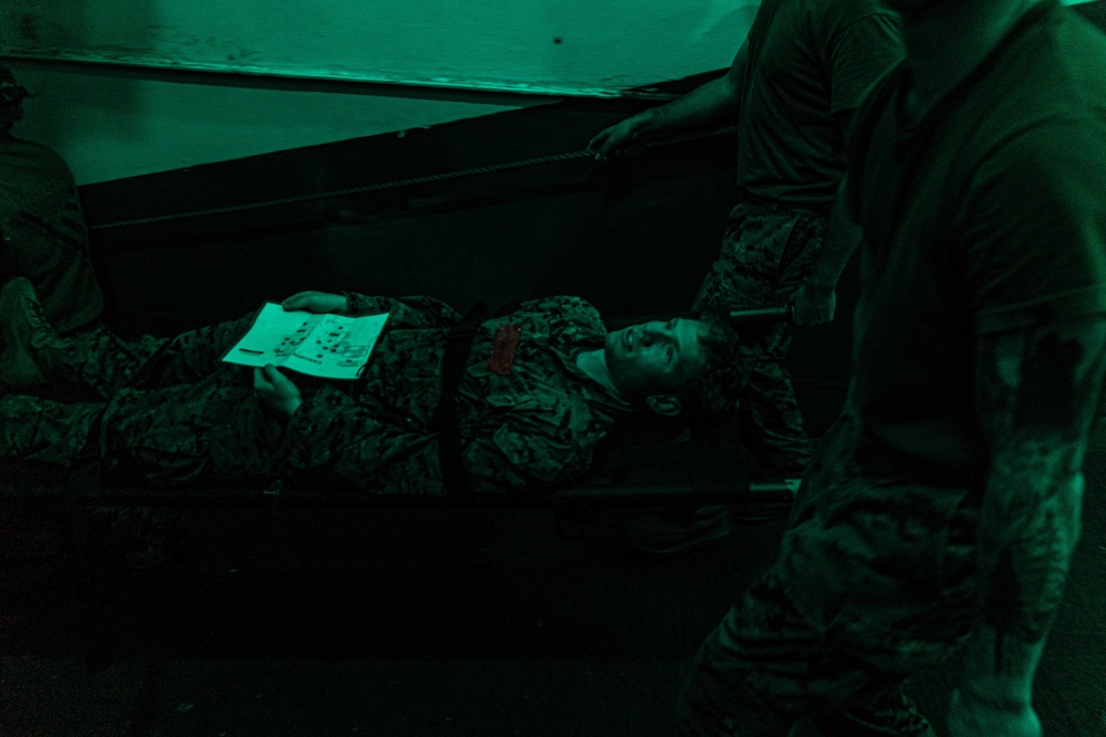 22nd MEU | Simulated Casualty Reception aboard USS Iwo Jima