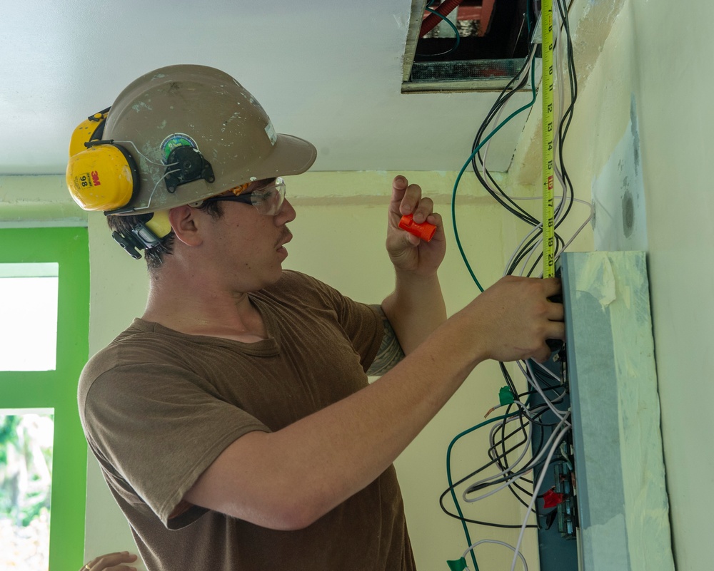 NMCB 3 Builds New School During Balikatan 2025
