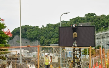 Command Information Marquee Installation