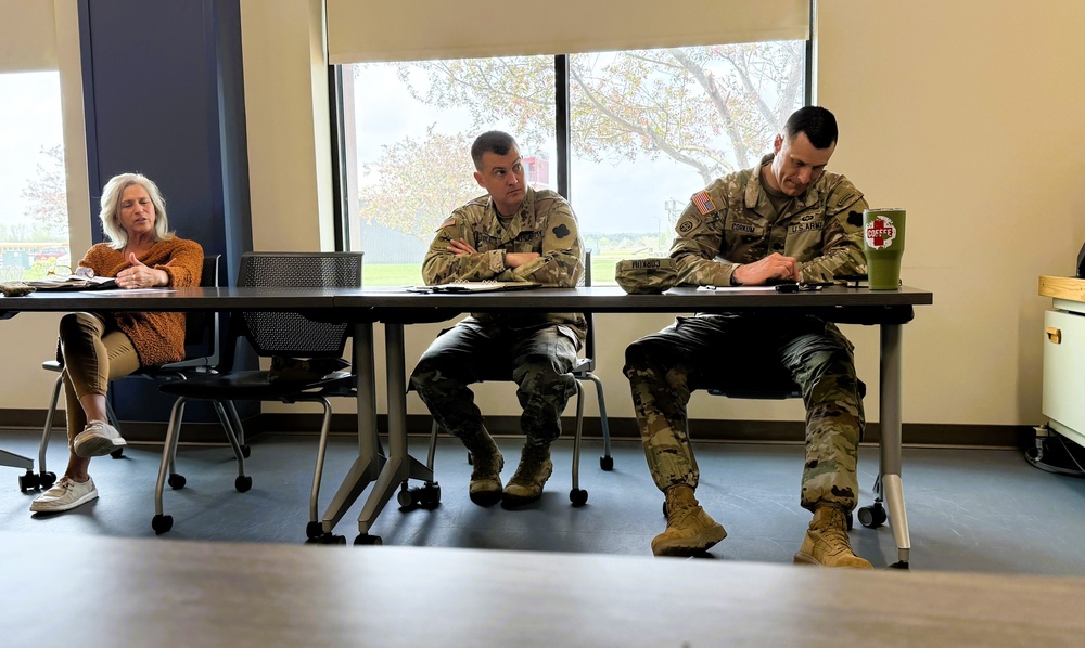 Fort McCoy team members attend May 2025 workforce collaborative meeting with area leaders