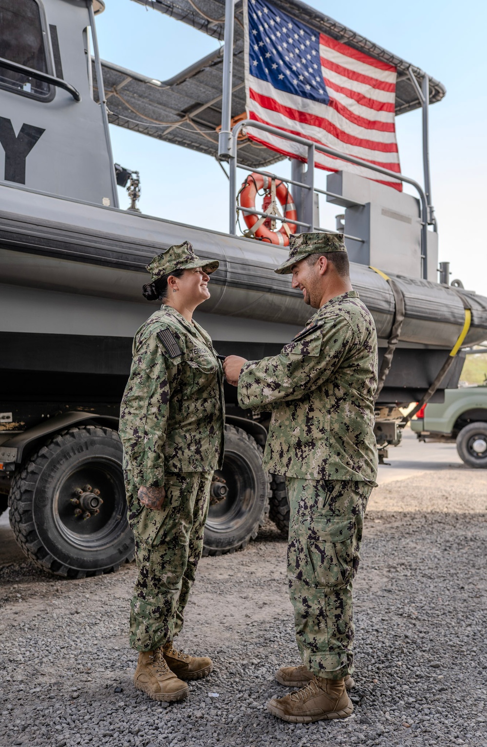 MSRON 11 Sailor Promotes to Petty Officer 2nd Class