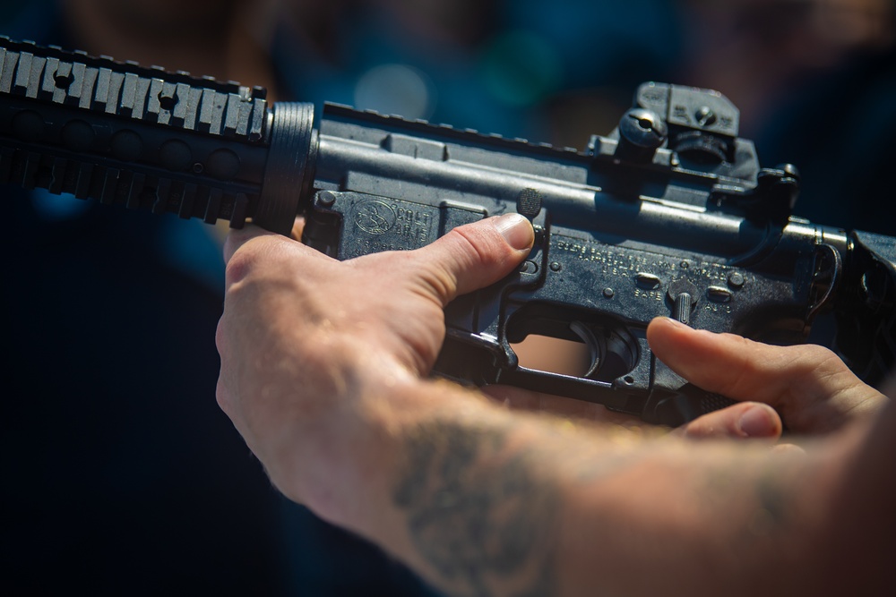 USS Gridley Firearms Training
