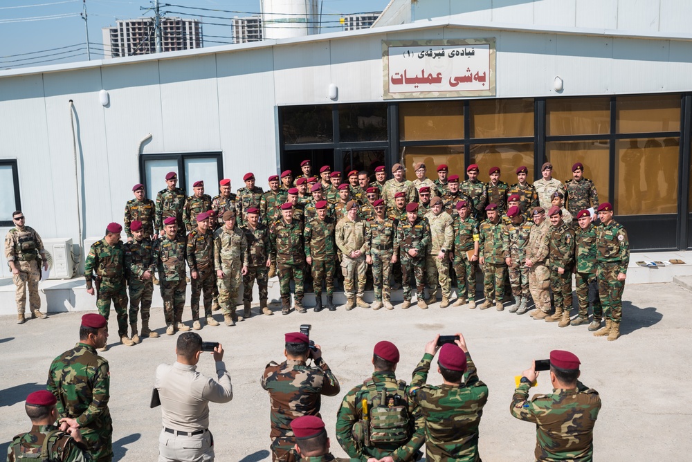 Peshmerga 1st Division Conduct Command Post Exercise
