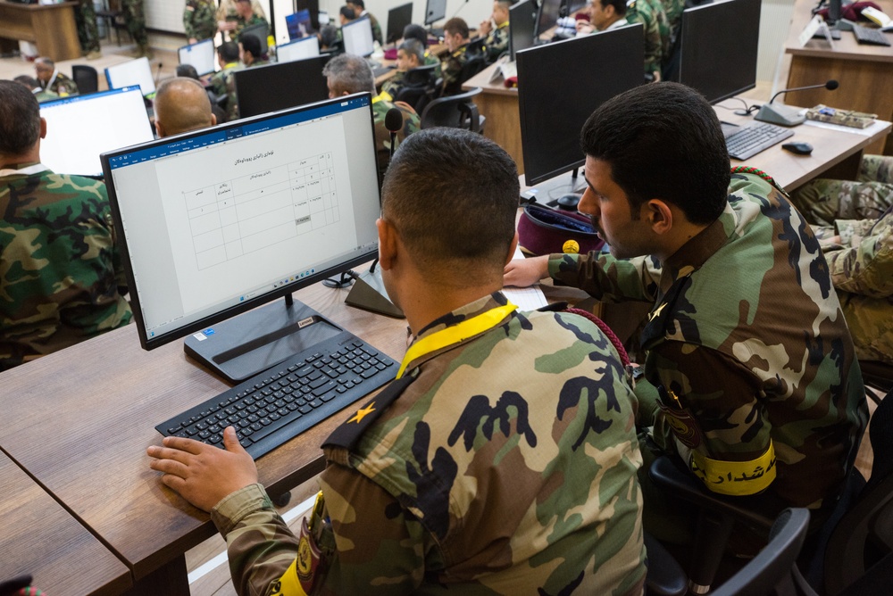 Peshmerga 1st Division Conduct Command Post Exercise